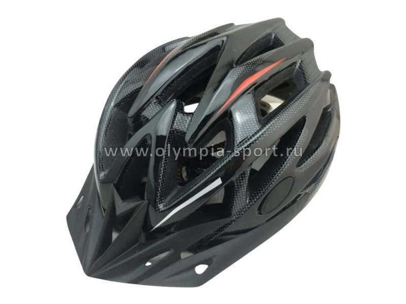 Шлем велосипедный FSD-HL056 (in-mold) чёрный, р.L (54-61см)