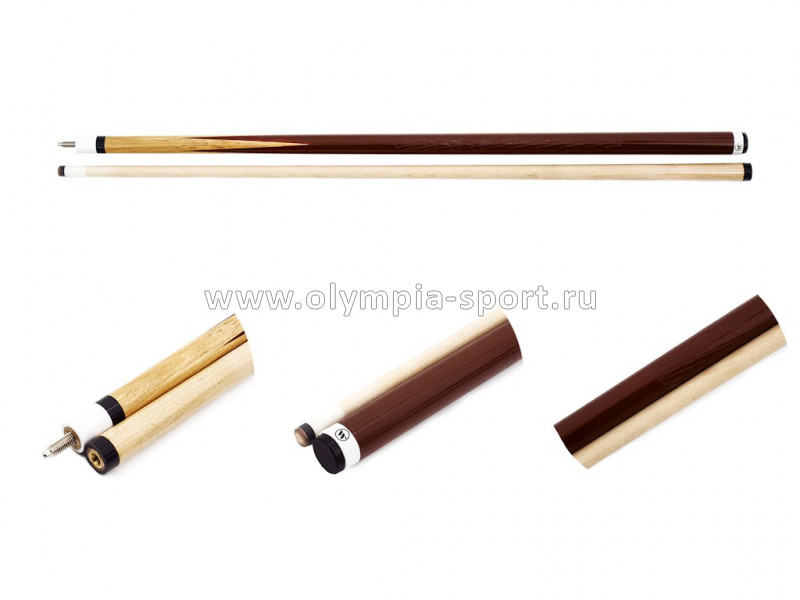 Кий / пирамида 2-pc W-6017 (коричневый)