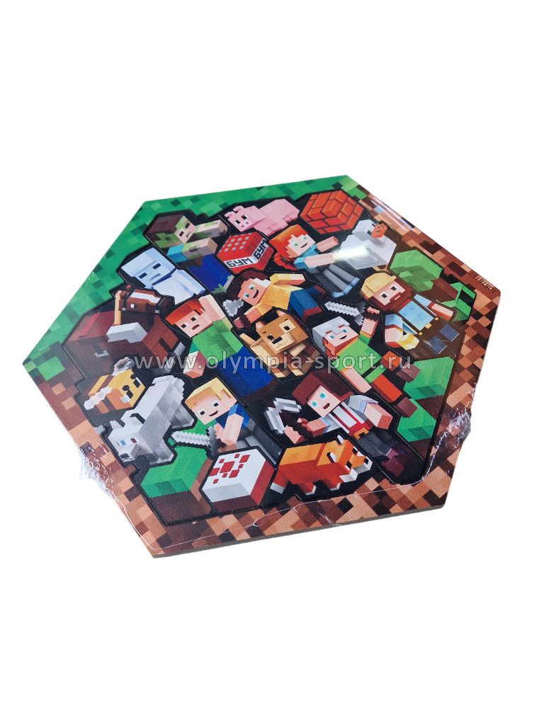 Пазл деревянный П008 Пиксельный мир