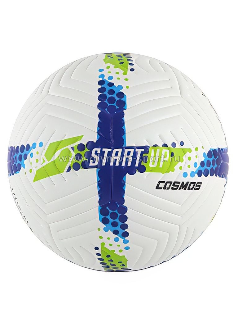 Мяч футбольный Start Up Cosmos, ПУ, р5, Blue Lime