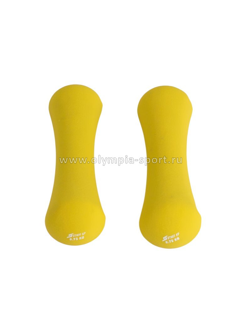 Гантель неопреновая Start Up HD1203 0,75кг желтый