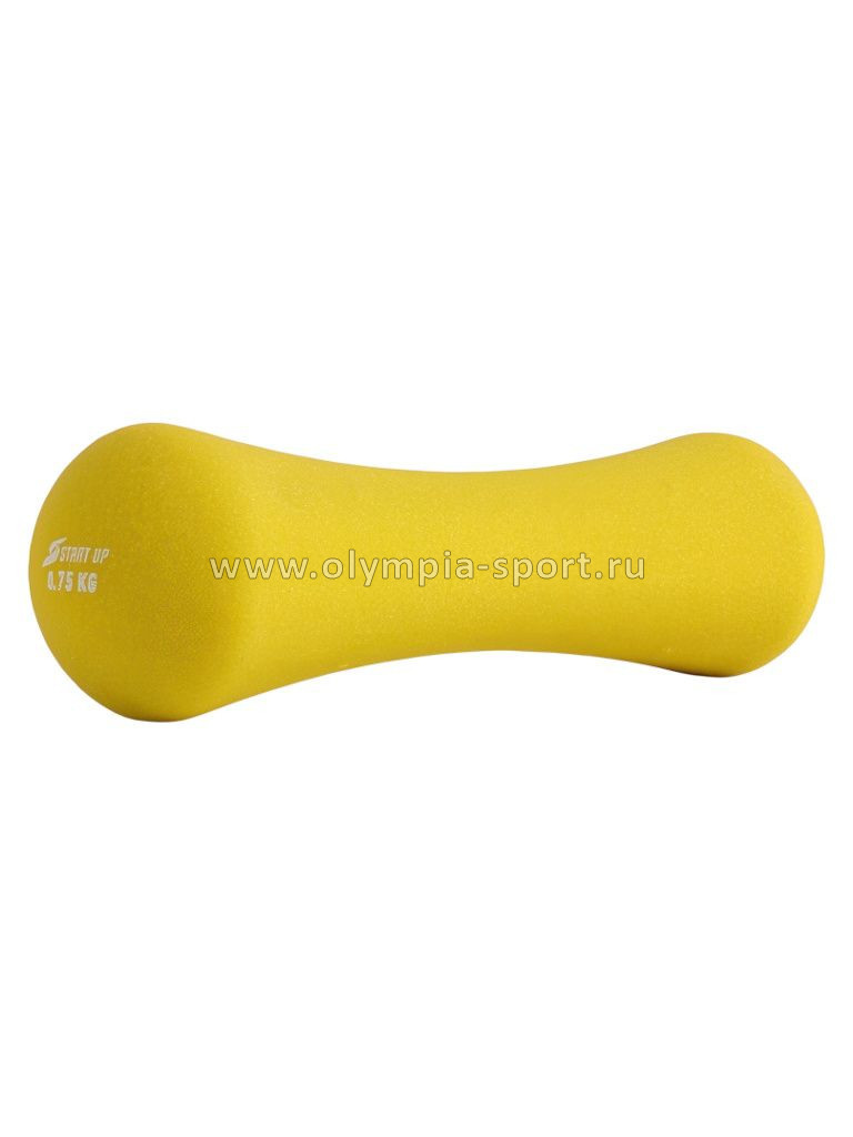 Гантель неопреновая Start Up HD1203 0,75кг желтый